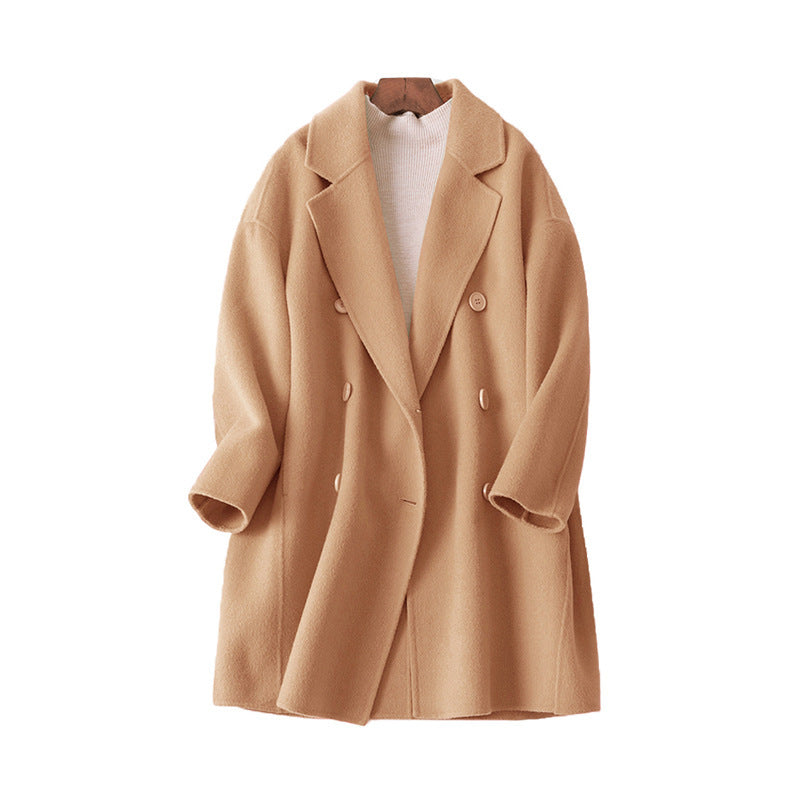 Manteau Cachemire Double Boutonnage - Style Hivernal