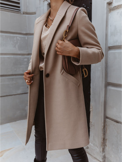 Manteau en Laine Luxe - Élégance Intemporelle Hivernal