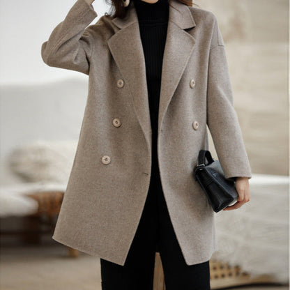 Manteau Cachemire Double Boutonnage - Style Hivernal 